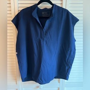 Navy blue Rafaela Oversized Scrub Top